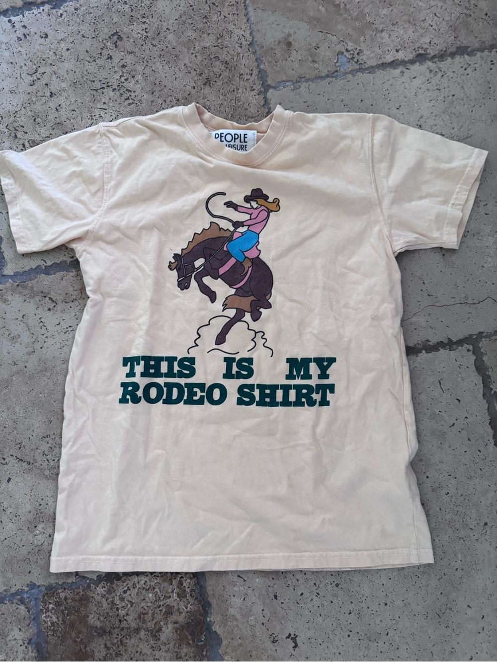 People of Leisure Rodeo t shirt SZ XS